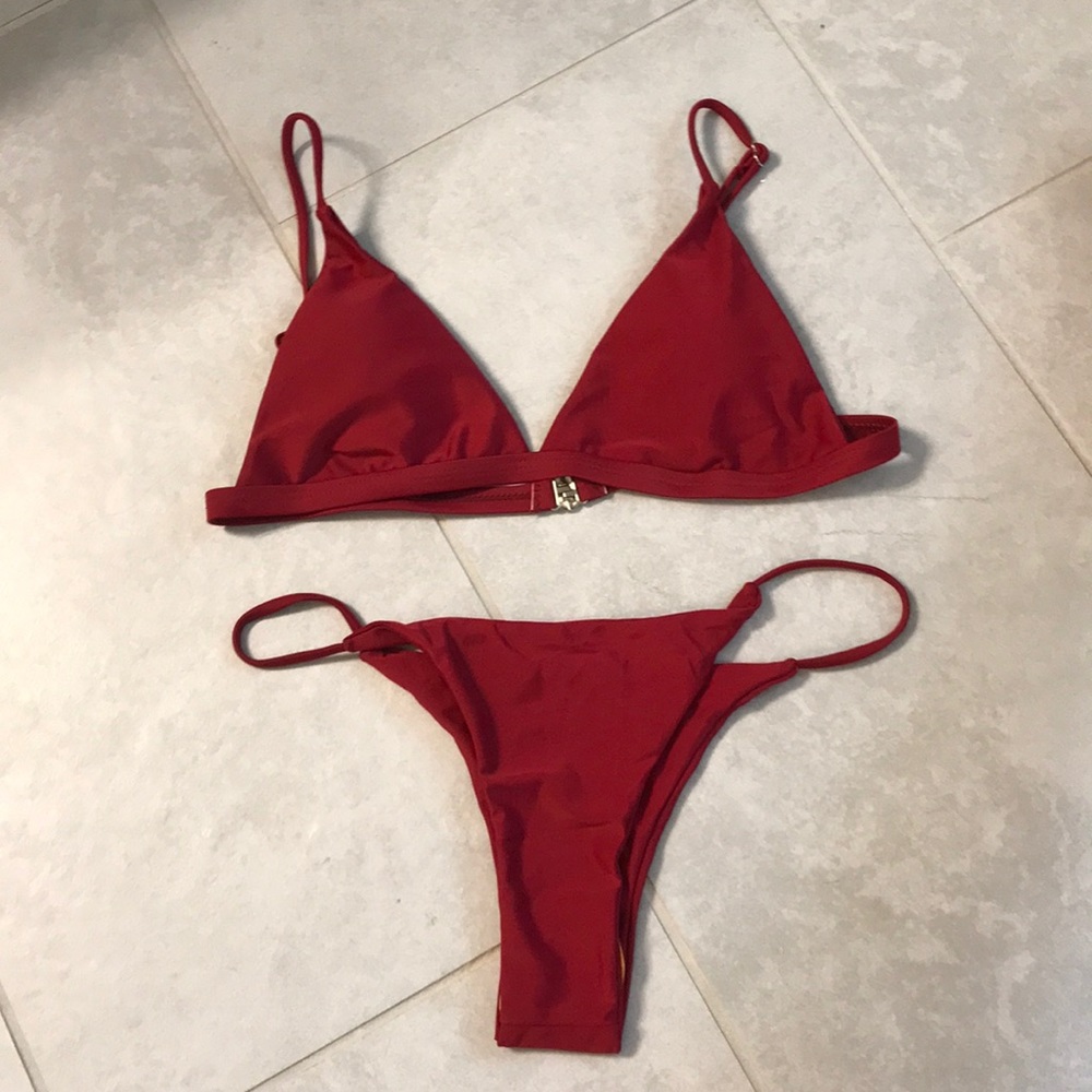 Brand new boutique red bikini